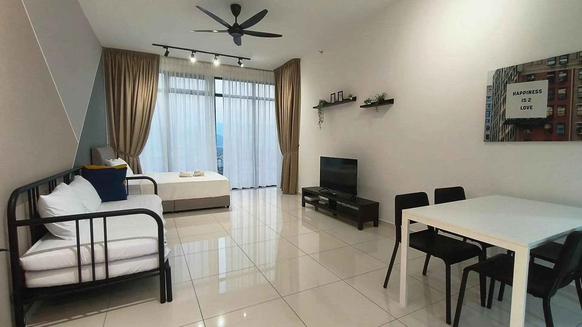 New Georgetown Stylist 2Br Homestay For 10Pax 无敌美景两房民宿 Beacon Executive Suite Apartamento